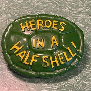 1989 Teenage Mutant Ninja Turtles Burger King Rad Badge Turtle Shell